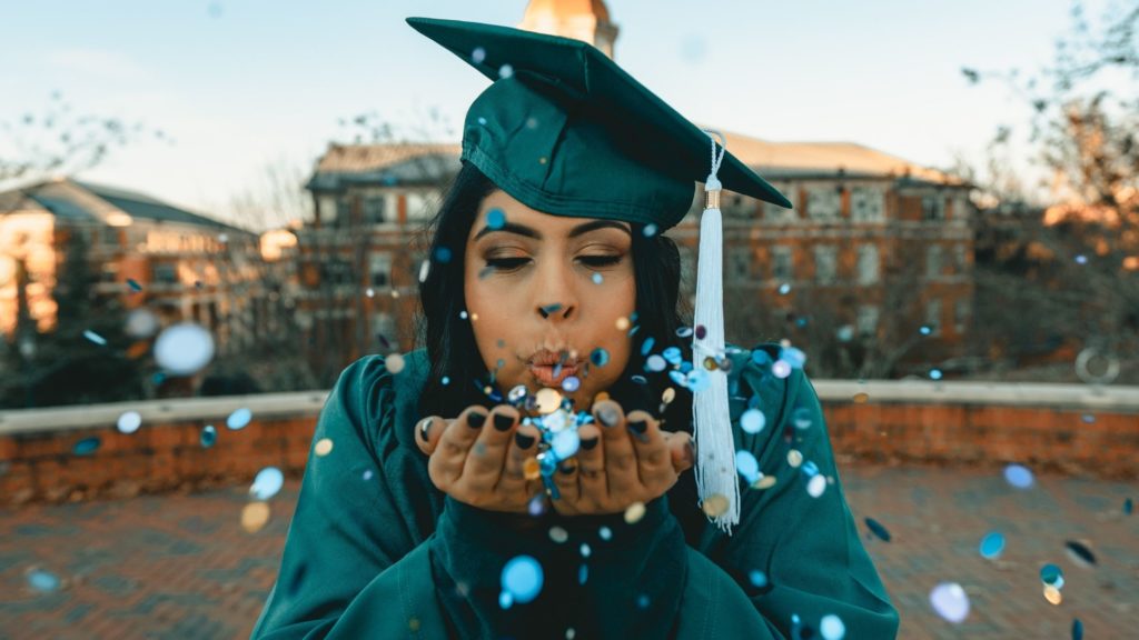 Can women have it all (female graduate celebrating)